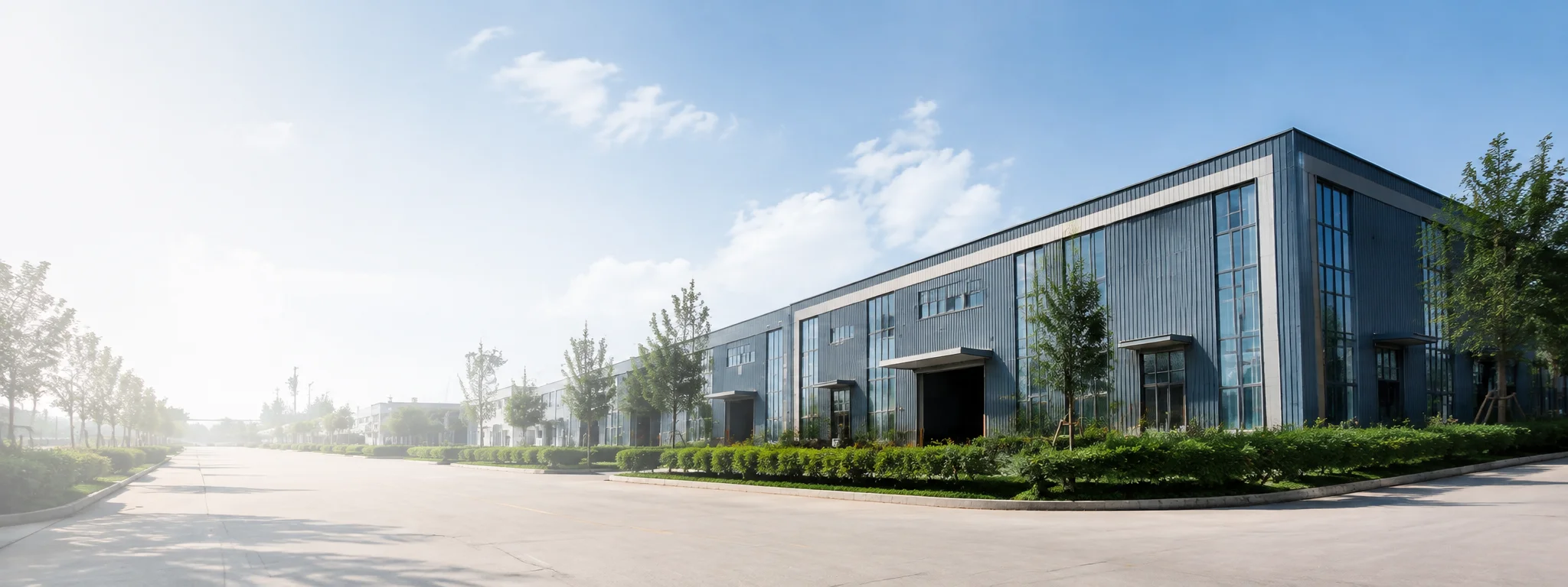 Polyvia manufacturing campus with production silos