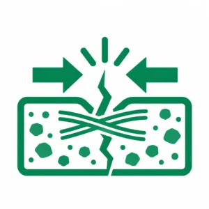 pp fiber improved matrix integrity crack control