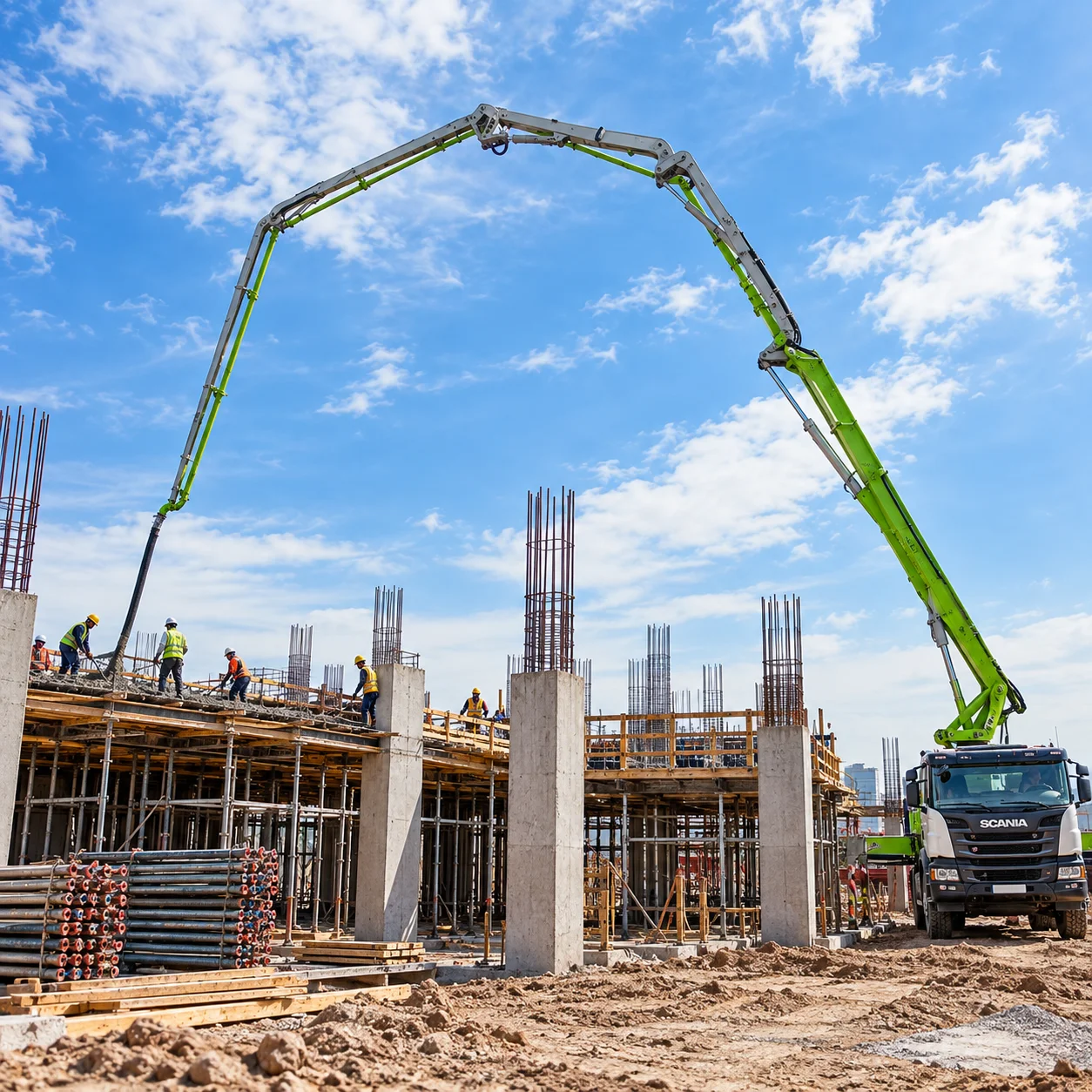 Pumped Concrete