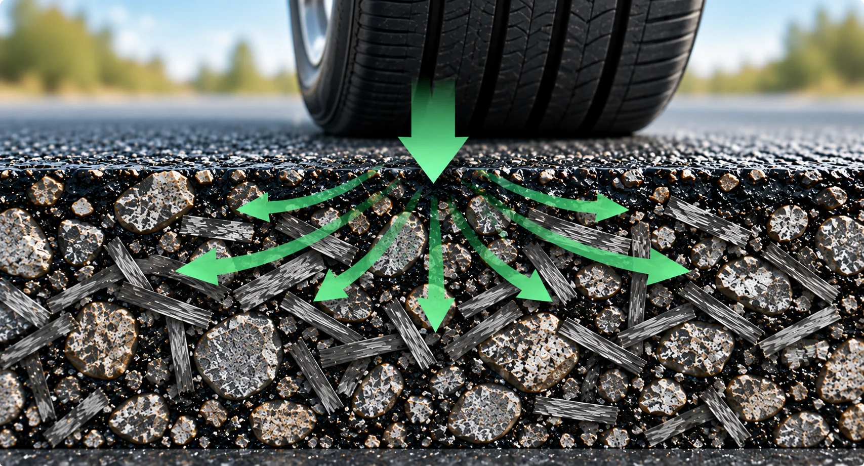 Asphalt Stress Distribution
